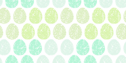 Cute illustration with colorful Easter eggs with watercolor texture, spring banner