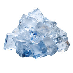Obraz premium ice cubes on transparent background 3d rendering