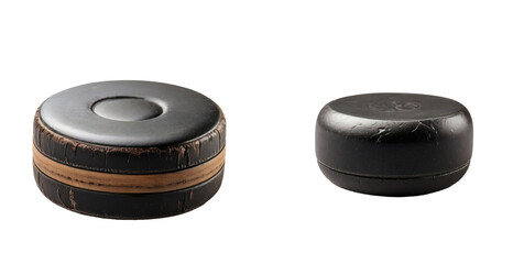 set of puck isolated on transparent background