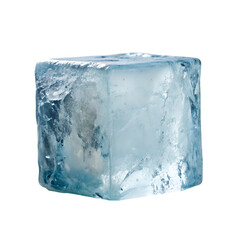 Obraz premium ice cubes on transparent background 3d rendering