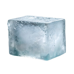 Obraz premium ice cubes on transparent background 3d rendering