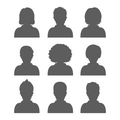 Office men and women silhouette set vector illustration design isolated