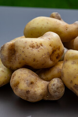 Ratte potato, La Ratte, La Reine Ratte du Touquet, or Asparges small potato with unique nutty flavor and smooth, buttery texture.