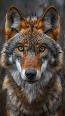 Obraz premium portrait Arabian wolf in natural environment