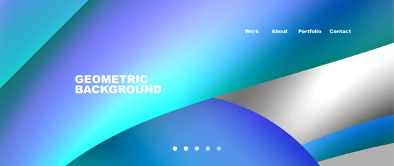 it is a geometric background with a blue and white gradient . High quality