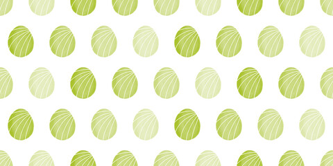 Cute illustration with colorful Easter eggs with watercolor texture, spring banner