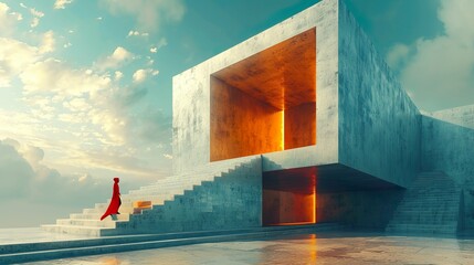 modern architecture - illustration - ai generated