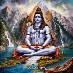 Maha Shivratri, Illustration Of Lord Shiva. Illustration for maha Shivratri.
