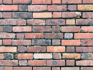 old red brick wall texture background - 785987348