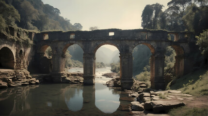 Roman Bridge - obrazy, fototapety, plakaty