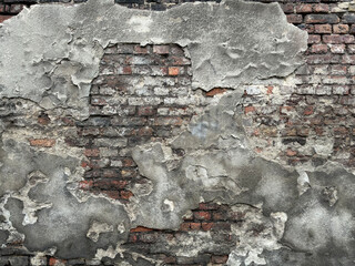 abandoned old concrete brick wall texture grunge background - 785988925