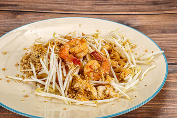 Pad thai - noodle with shrimps