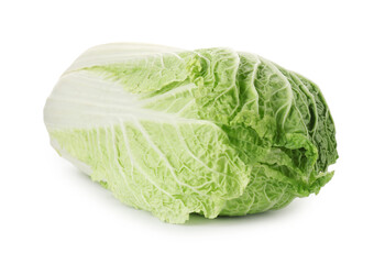 Fototapeta premium Fresh ripe Chinese cabbage isolated on white