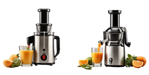 set of juicer isolated on transparent background