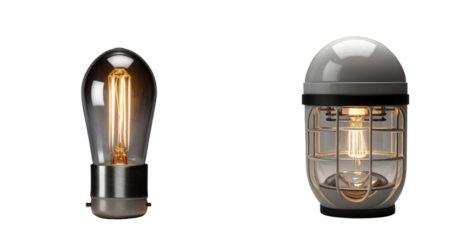 set of light isolated on transparent background