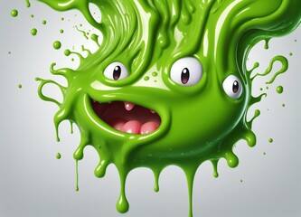 green slimy monster
