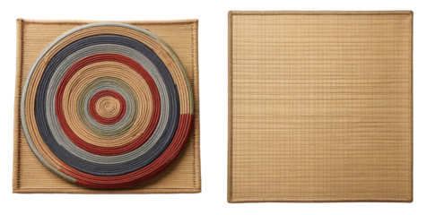 set of mat isolated on transparent background