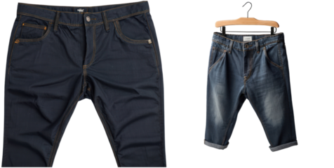 set of pants isolated on transparent background