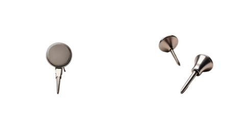 set of pin isolated on transparent background