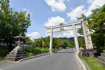 日吉大社　表参道の大鳥居　滋賀県大津市坂本