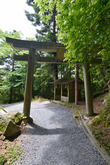 比叡山延暦寺　無動寺谷　参道の鳥居　滋賀県大津市坂本