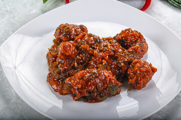Chinese cuisine - Chicken manchurian gravy