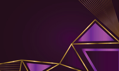 Gradient purple triangle modern abstract design background