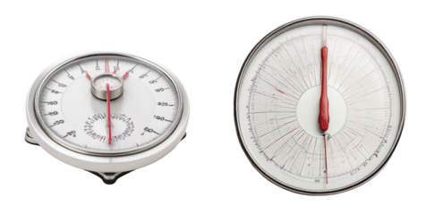 set of scale isolated on transparent background