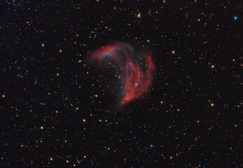 Astro foto della nebulosa sh2 274 con telescopio in 10 ore di esposizione