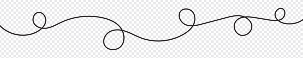 Squiggle line design element. Curved line design. vector illustration.