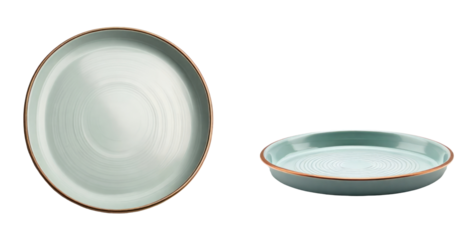 set of tray isolated on transparent background