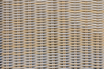 White rattan wooden table top pattern and background seamless