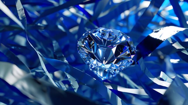 Photographs the diamond with a backdrop of fluttering rich blue flags from around the world, symbolizing its adventurous spirit and international appeal