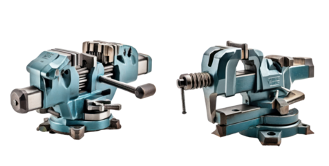 set of vise isolated on transparent background