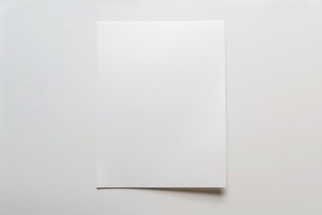 Fototapeta premium Blank paper mockup created with Generative AI