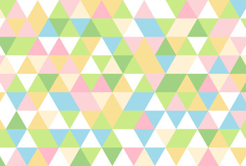 背景イラスト_三角形モザイク_カラフル