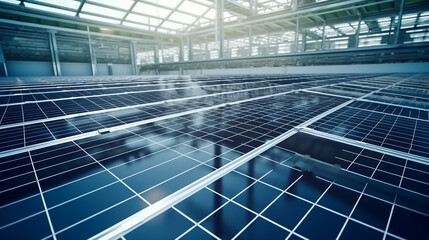 alternative energy photovoltaic solar panels - obrazy, fototapety, plakaty