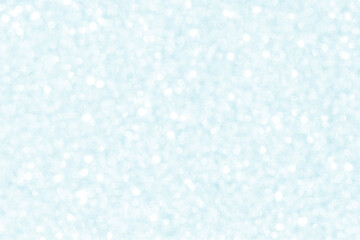 Blue and white bokeh pastel background. Winter season snow backdrop. New Year, Christmas, Wedding Anniversary and Celebration backgrounds concept. 