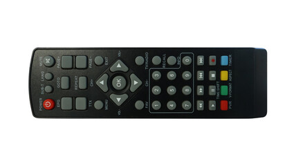 Universal tv remote on transparent background