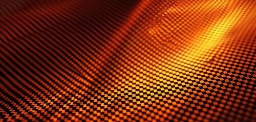 An edgy carbon fiber texture background in solid orange, adding a pop of color and energy to your projects.
