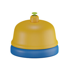 Desk Bell 3D illustration