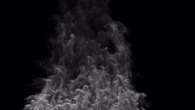 Black and White Smoke Background | Abstract Smoke In Dark Background (4K)