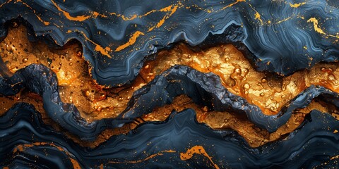 luxury black and gold marble slab, abstract backgrounds.
