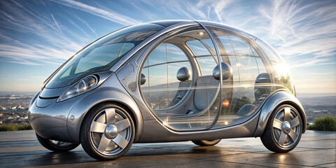 transparent, car, future