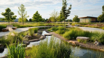 Obraz premium Biophilic Community Park