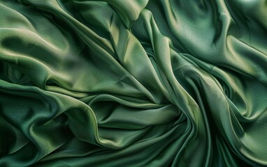 Fototapeta premium A green piece of fabric with a zigzag pattern