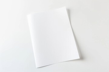 Blank paper mockup created with Generative AI