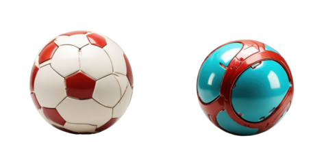 set of ball isolated on transparent background