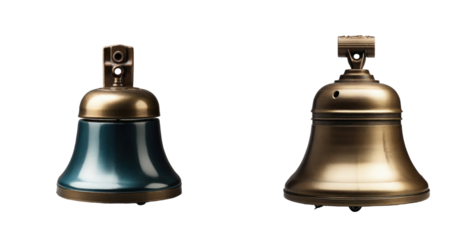 set of bell isolated on transparent background