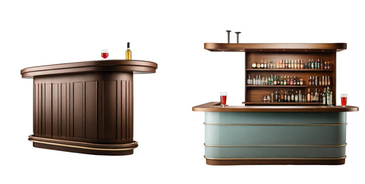 set of bar isolated on transparent background